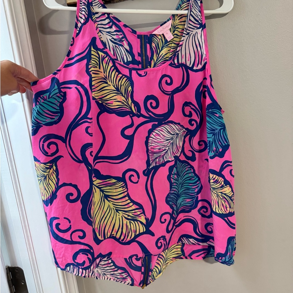 Lilly Pulitzer ZIP Blouse 😍 Size XL